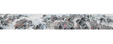 沈明权国画山水富春隐逸图字画之家