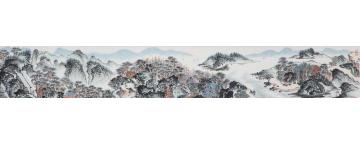 沈明权国画山水富春隐逸图字画之家