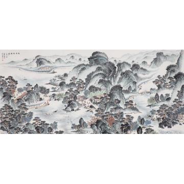 沈明权国画山水长生长生居字画之家