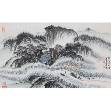 沈明权国画山水梨花干树王字画之家