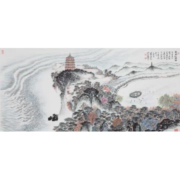 沈明权国画山水东南形胜图字画之家