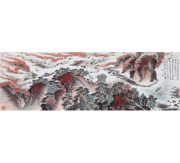 沈明权国画山水范成大诗意字画之家