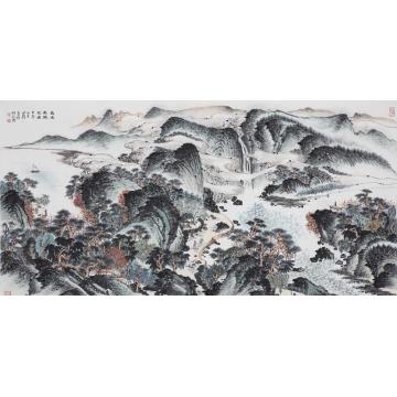 沈明权国画山水长生长生之居字画之家