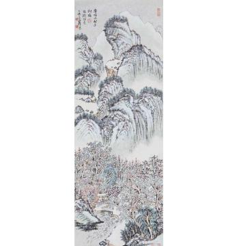 沈明权国画山水冬字画之家