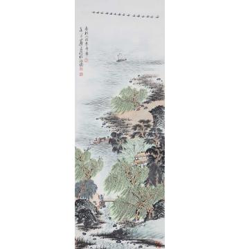 沈明权国画山水春到人间字画之家