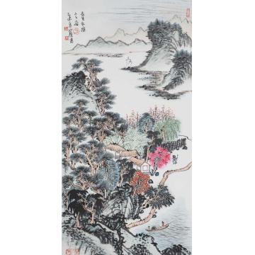 沈明权国画山水长生长乐字画之家