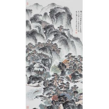 沈明权国画山水石涛诗意字画之家
