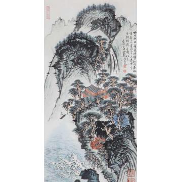 沈明权国画山水石涛诗意字画之家