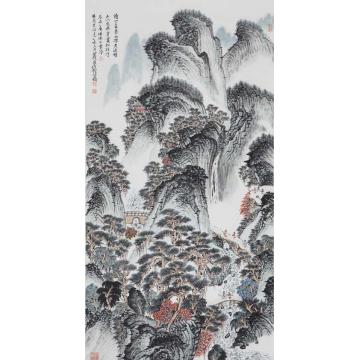 沈明权国画山水杨万里诗意字画之家