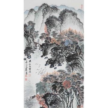 沈明权国画山水溪山高会图字画之家
