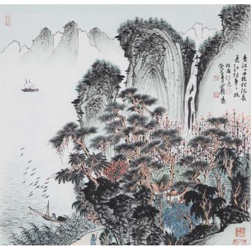 沈明权国画山水杜甫诗意字画之家