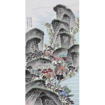 沈明权国画山水七里扬帆字画之家