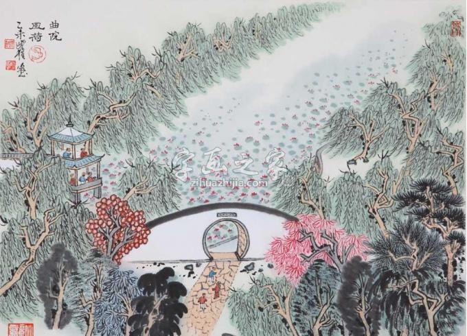 国画家沈明权字画之家