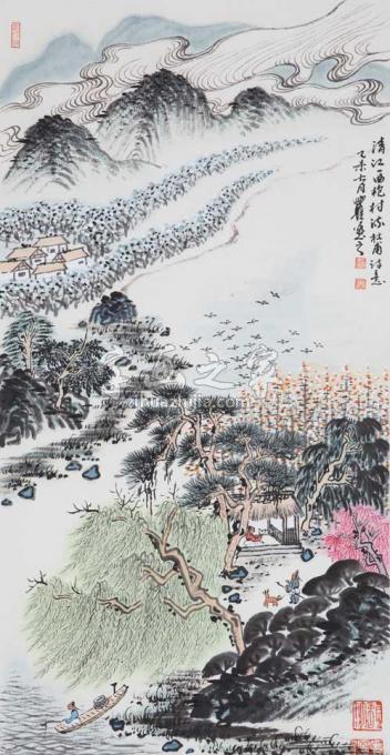 国画家沈明权字画之家