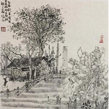 谢锦华国画山水韶关坪田写生字画之家