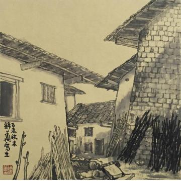 谢锦华国画山水韶关坪田写生字画之家