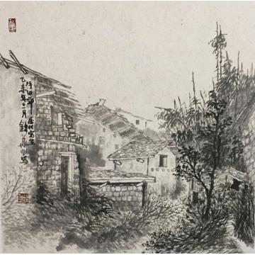 谢锦华国画山水韶关坪田写生字画之家
