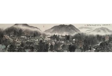 谢锦华国画山水韶关坪田写生字画之家