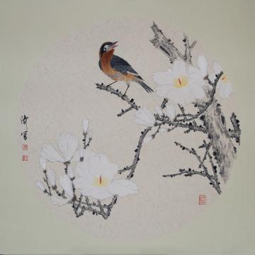 冯涛国画花鸟无题字画之家