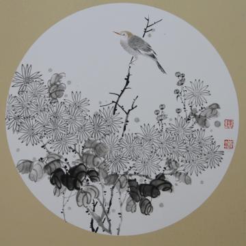 冯涛国画花鸟无题字画之家