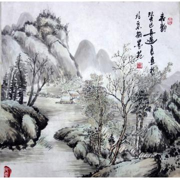 吴进良国画山水春韵字画之家