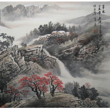 吴进良国画山水金秋字画之家