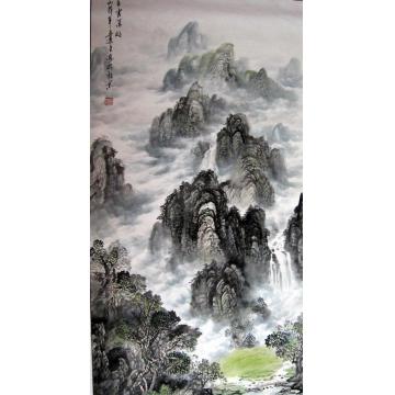 吴进良国画山水白云深处字画之家