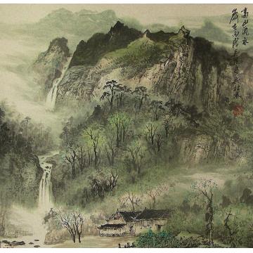 吴进良国画山水高山流水字画之家