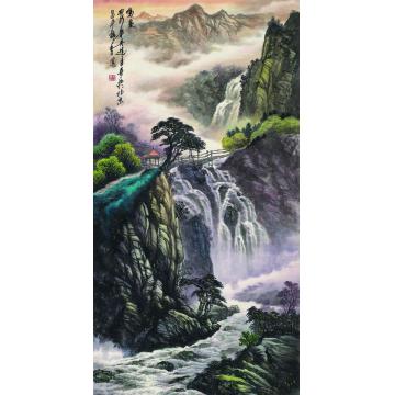 吴进良国画山水鸣泉字画之家