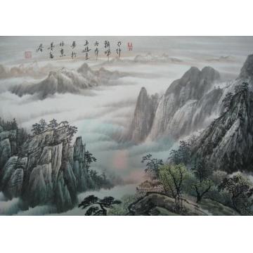 吴进良国画山水太行朝晖字画之家