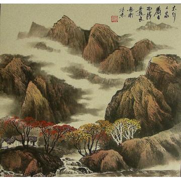 吴进良国画山水太行人家字画之家