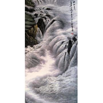 吴进良国画山水海纳百川字画之家