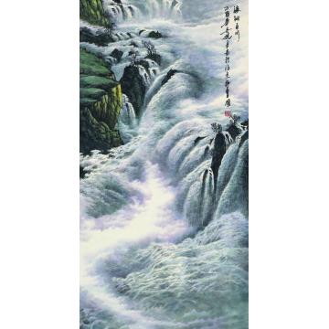 吴进良国画山水海纳百川字画之家