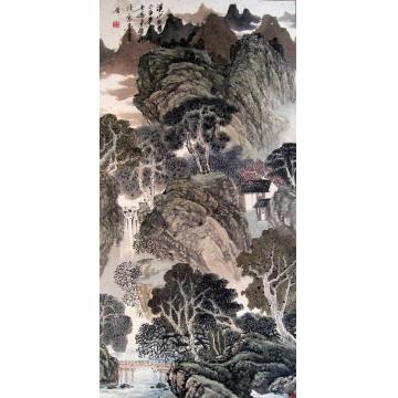 吴进良国画山水溪山秋翠图字画之家