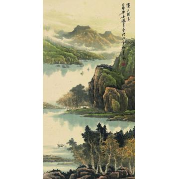 吴进良国画山水溪山秋色字画之家