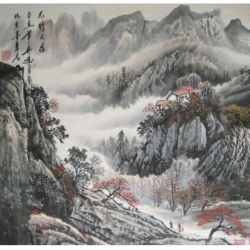 吴进良国画山水太行人家字画之家