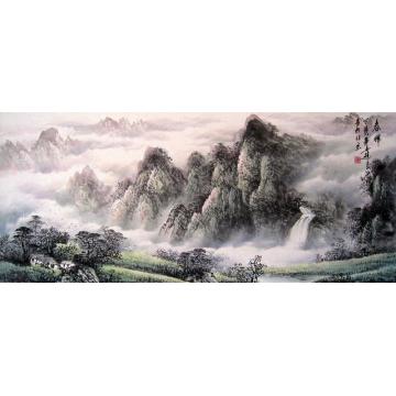 吴进良国画山水春晖字画之家
