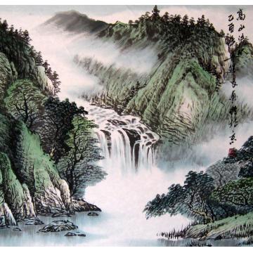 吴进良国画山水高山流水字画之家