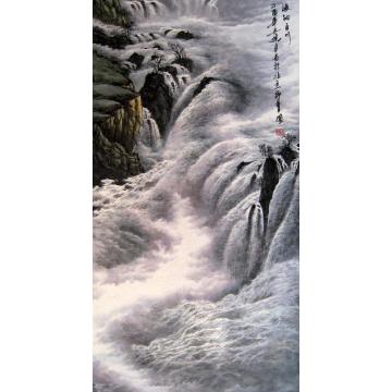 吴进良国画山水海纳百川字画之家