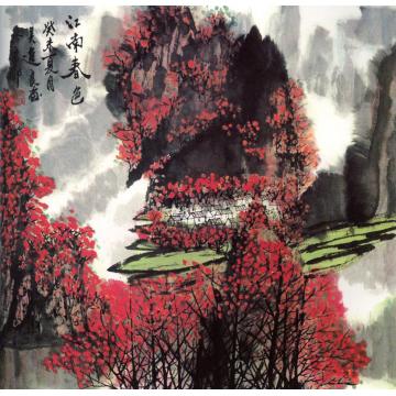 吴进良国画山水江南春色字画之家