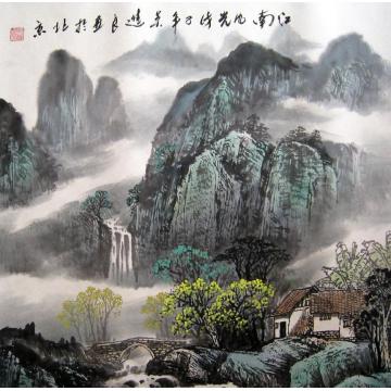 吴进良国画山水江南风光字画之家