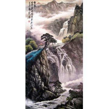 吴进良国画山水鸣泉字画之家