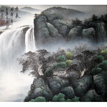 吴进良国画山水鸣泉字画之家