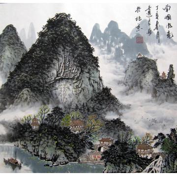 吴进良国画山水南国风光字画之家