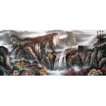 吴进良国画山水南山红韵字画之家