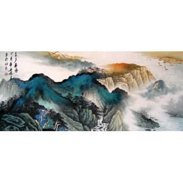 吴进良国画山水泉声奏鸣字画之家