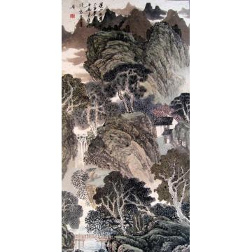 吴进良国画山水溪山秋翠图字画之家