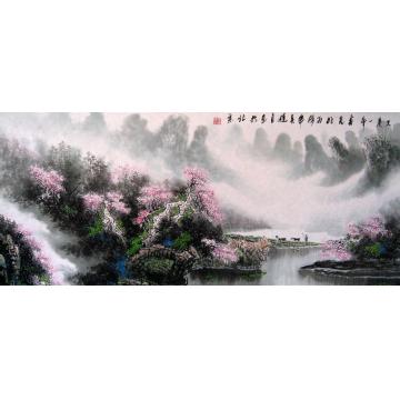 吴进良国画山水又是一年春光好字画之家