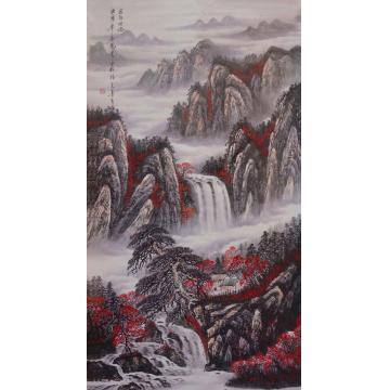 吴进良国画山水家住水边字画之家