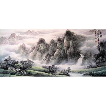 吴进良国画山水春晖字画之家